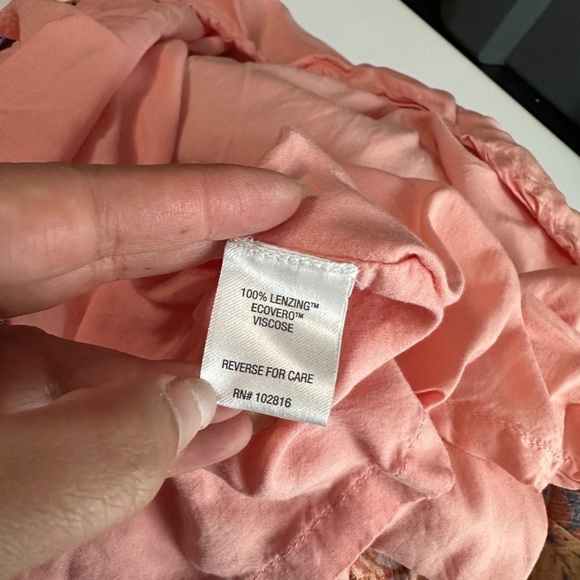 Garnet Hill Multicolored Floral Print Livvy Crêpe Dress Sleeveless Sz L - Picture 11 of 12